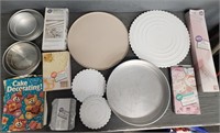 Assortment of Cake Baking Supplies