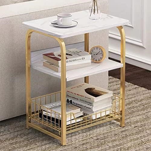 Garden 4 you End Table Side Table 3 Tiers White M