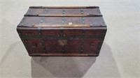 Very unique early travel trunk