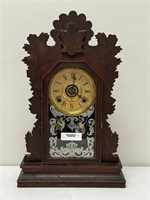Gilbert, Quail, Walnut Gingerbread Shelf Clock