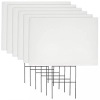 JUVALE 6PK CORRUGATED PLASTIC YARD SIGNS W/ STAKES