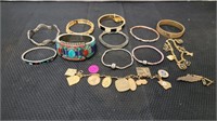 BIG LOT OF ESTATE JEWELRY BRACELETS 2 PADORA