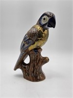 TONALA  BRASS & POTTERY PARROT - 7.75" TALL