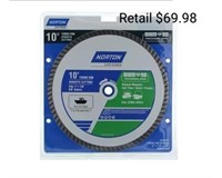 Norton 10' wet/dry Turbo Rim Diamond Saw Blade