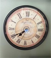 WALL CLOCK 11-1/2” Round Battery Operated