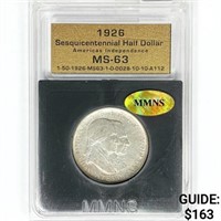1926 Sesquicentennial Half Dollar MMNS MS63