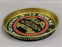 Vintage 12 Horse Beer Tray