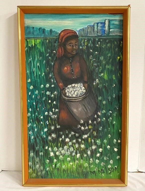 Black Americana Oil Painting