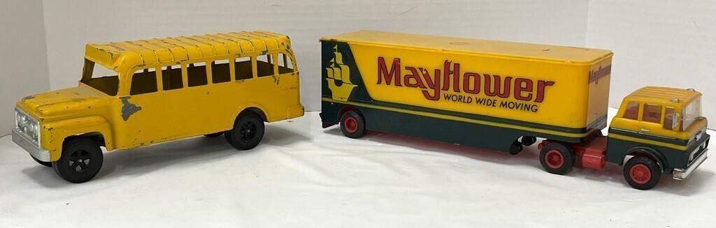 Vintage Mayflower Moving Truck & School Bus