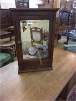 Old French Beveled Mirror Hanging Shaving