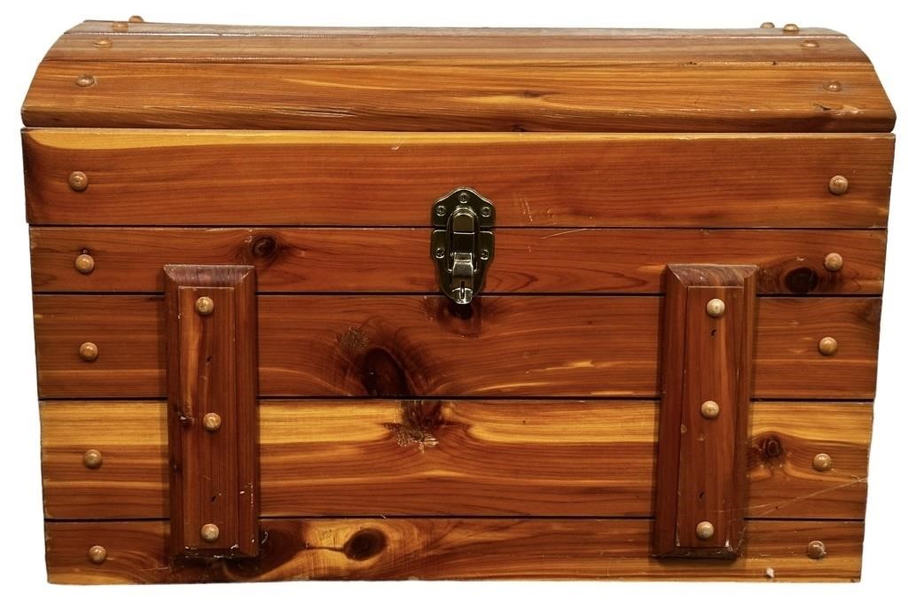 Handcrafted Cedar Chest with Brass Hardware