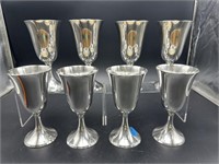 LOT OF 8 STERLING REED & BARTON GOBLETS
