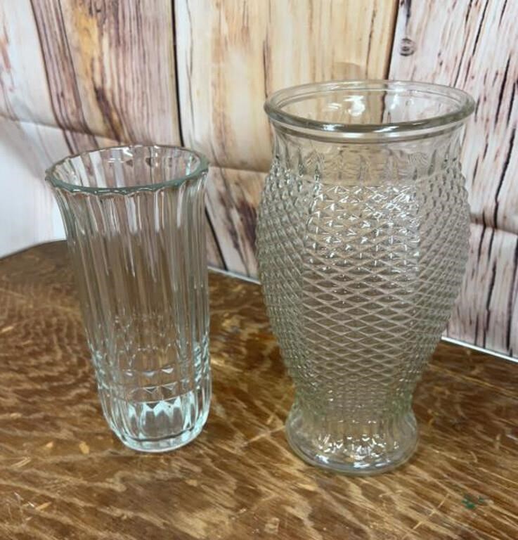 Lot of Two Vintage FTD Vases