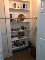 Contents of 5 Shelves, Assorted Glass, China, Etc.