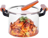 Glass Saucepan For Cooking With Cover