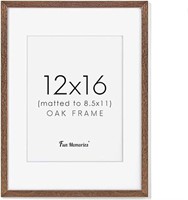 12x16 Wood Picture Frame, Solid Oak Frame 12 x 16