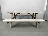 Large Wooden Picnic Table