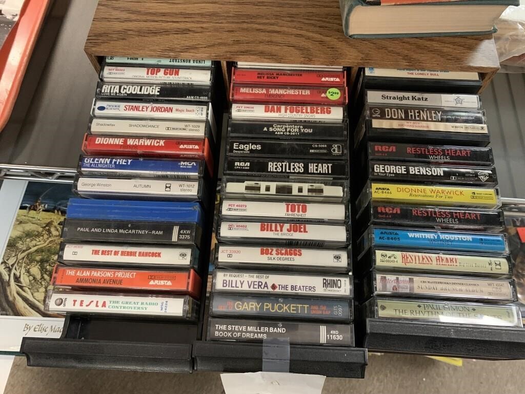 1980’S CASSETTE TAPE COLLECTION IN BOX