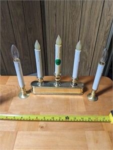Five Fake Candles w/ Candle Holders (Back Room)
