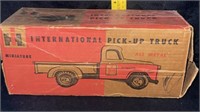 Empty box IH pickup truck