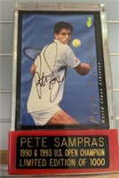 PETE SAMPRAS SIGNED LIMITED EDITION CARD