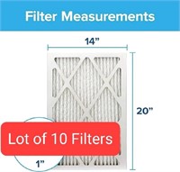 Lot of 10 Filters - Various Brands/Types Furnace A