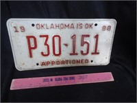 1988 Oklahoma license plate