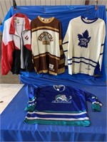 Canadian Olympics jacket, Boston Bruins hockey