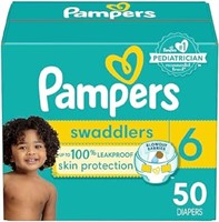 (N) Pampers Swaddlers Active Baby Diaper Size 6 50