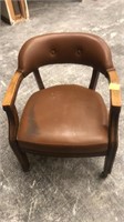 rolling leather chair