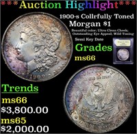 *Highlight* 1900-s Collrfully Toned Morgan $1 Grad