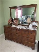 Maple dresser with mirror