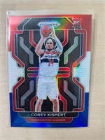 Corey Kispert 2021 Prizm Red White Blue Rookie