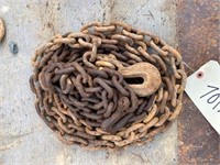 (2) LENGTHS OF 3/8" CHAIN, SINGLE HOOK