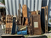 Large Group of Antique Furniture Parts