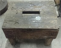 Solid Wood Foot Stool (16"×12.5"×12.5")