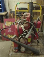 Various Fire Extinguishers (14" - 27" Tall)