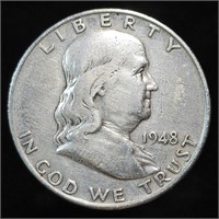 1948 Franklin Half Dollar - First Year Franklin