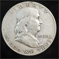 1950 Franklin Half Dollar