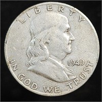 1949-S Franklin Half Dollar