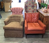 Upholstered Easy Chairs in Different