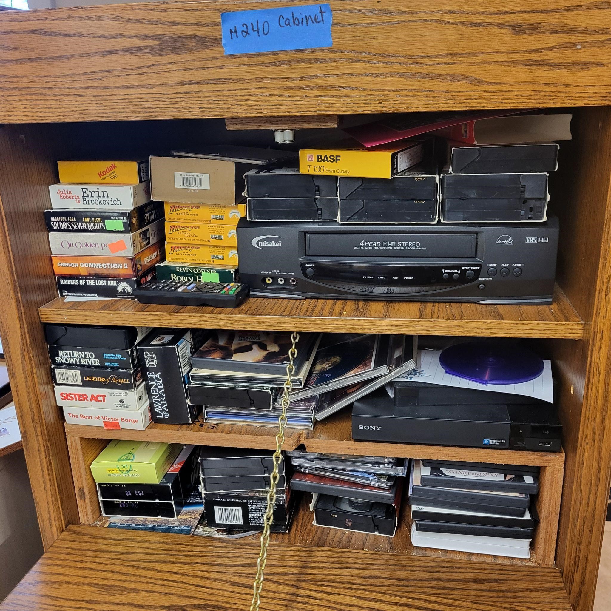 M241 VHS Tapes VCR etc