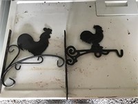 Two rooster hangers