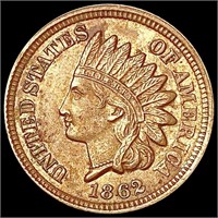 1862 Indian Head Cent CLOSELY UNCIRCULATED