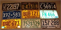 License plates lot.