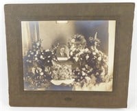 Large Antique Funeral Death Photograph Cabinet