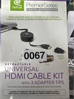 RETRAK UNIVERSAL HDMI CABLE RETAIL $30