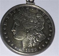 1885 Morgan Silver Dollar ( On a Chain )