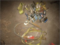 LARGE LOT OF RATCHEST STRAPS SOME NEW