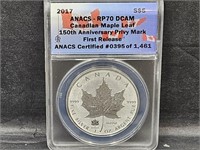 RP 70 1 OZ Silver  5 Dollar Canada Coin